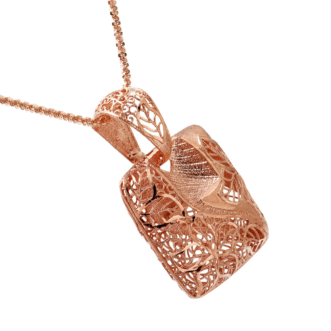 Rose Gold Plated Silver Necklace