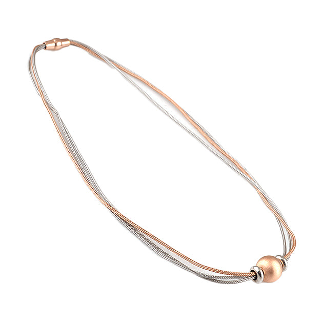 Silver and Rose Gold Plated Necklace