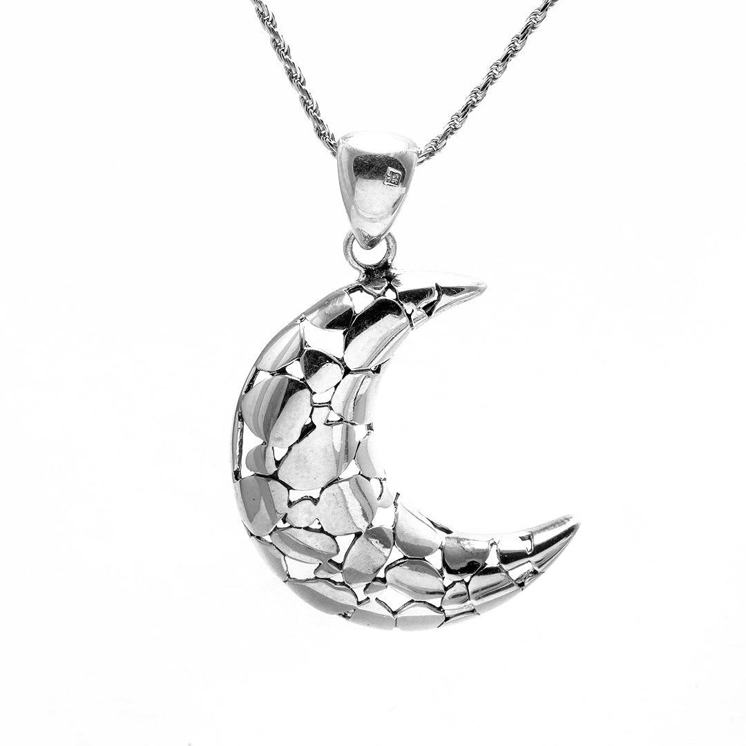 Silver Crescent Pendant