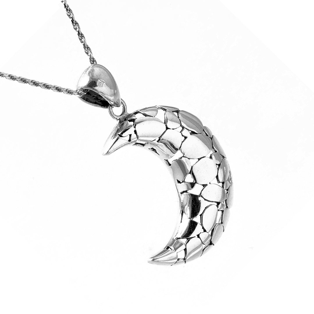 Silver Crescent Pendant