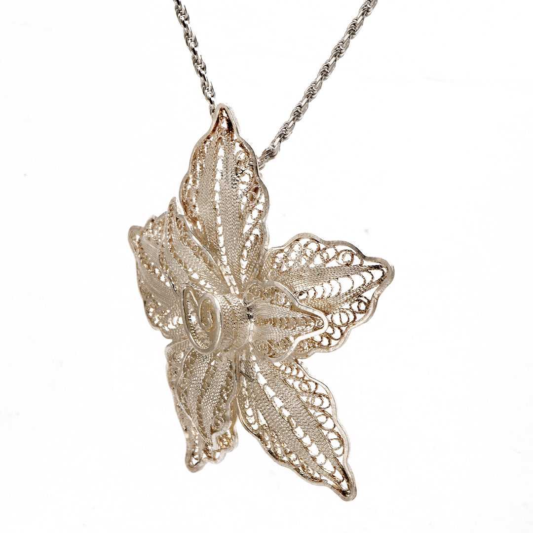 Flower Silver Pendant