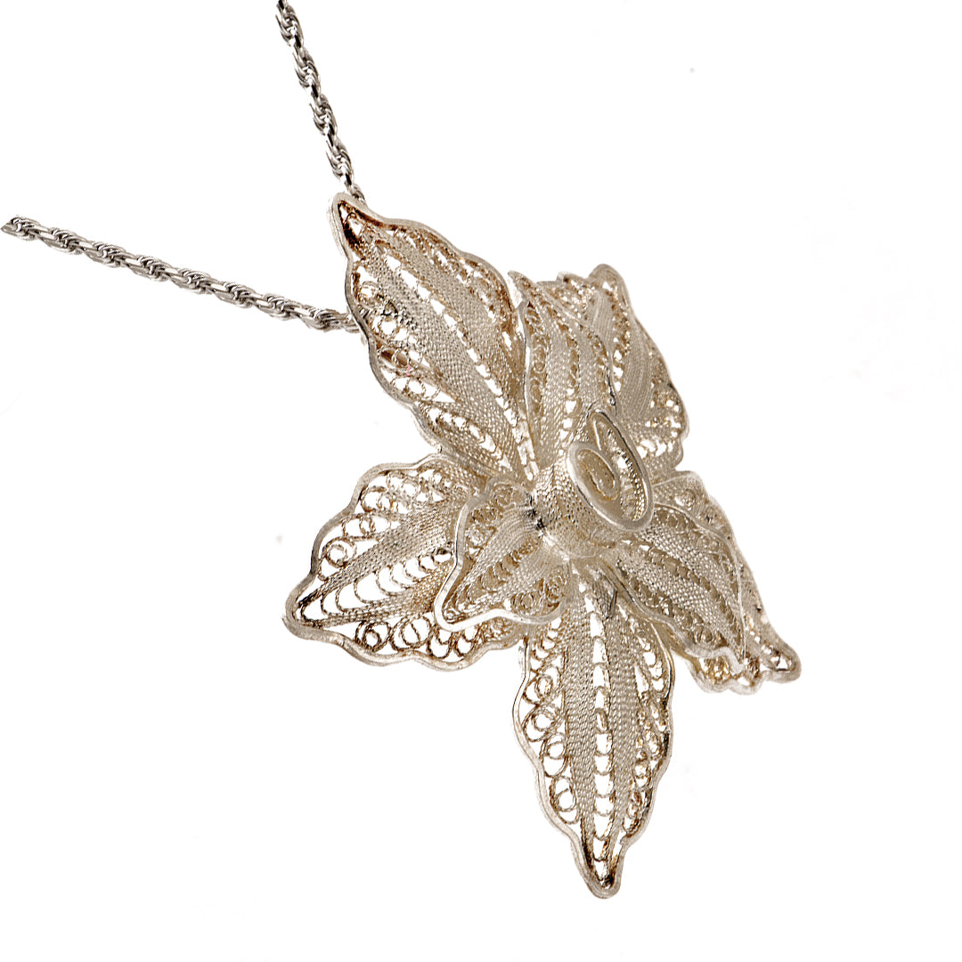 Flower Silver Pendant