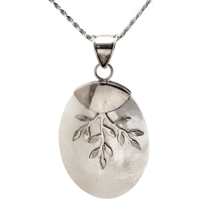 Silver Pendant with Mother of Pearl