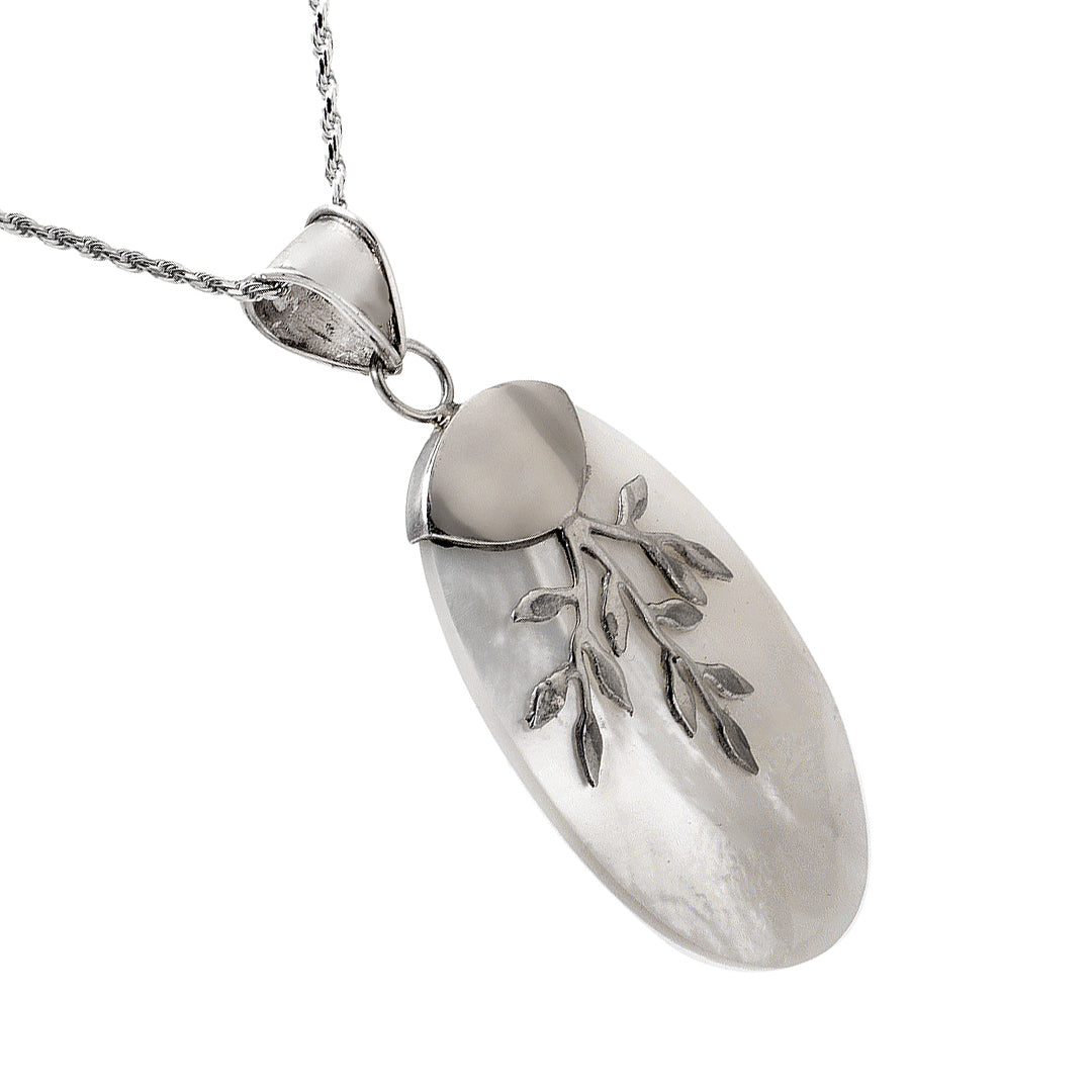 Silver Pendant with Mother of Pearl