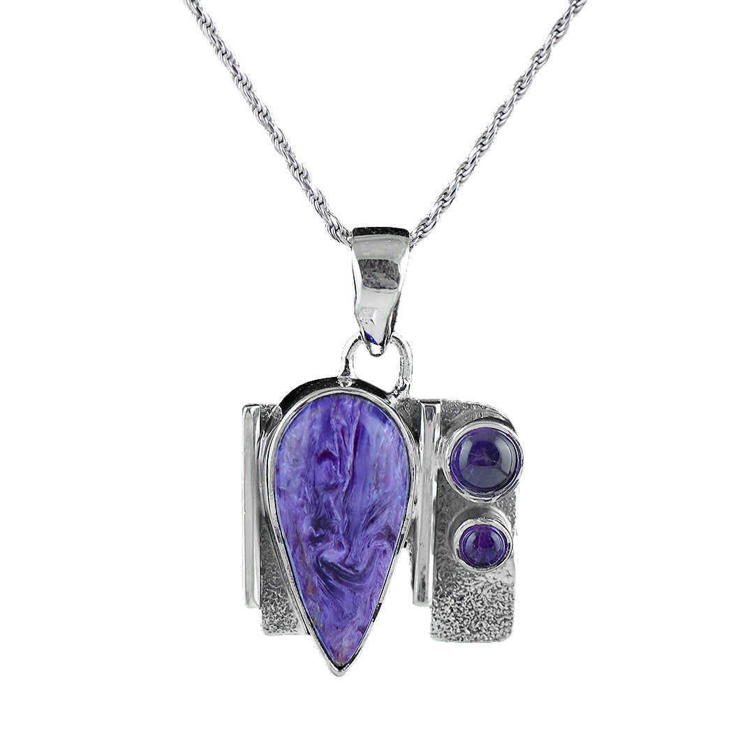 Silver and Amethyst Pendant