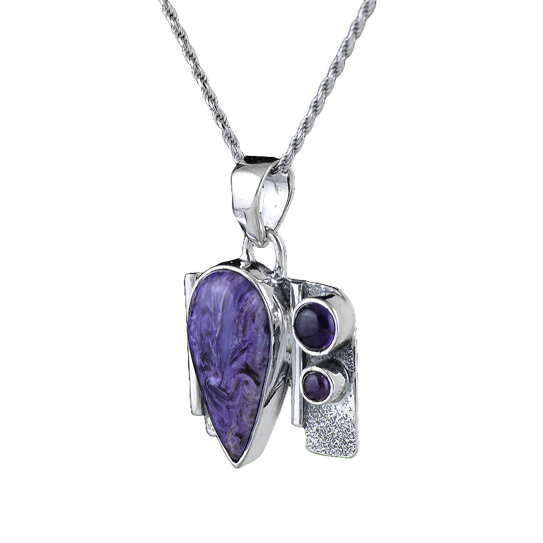 Silver and Amethyst Pendant