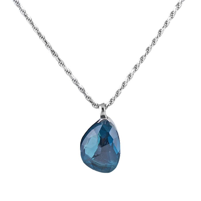 Silver and Blue Topaz Pendant