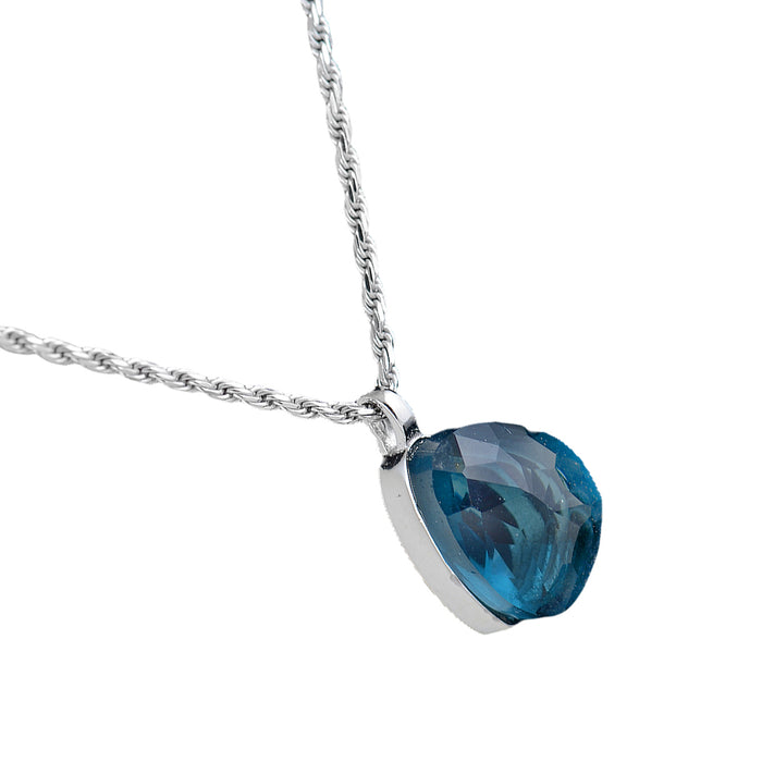 Silver and Blue Topaz Pendant