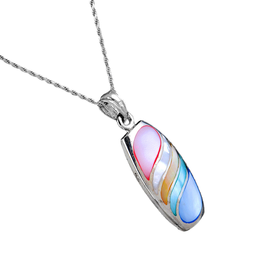 Colored Silver Pendant