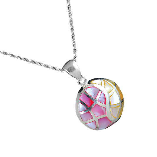 Circle Mosaic Colored Pendant