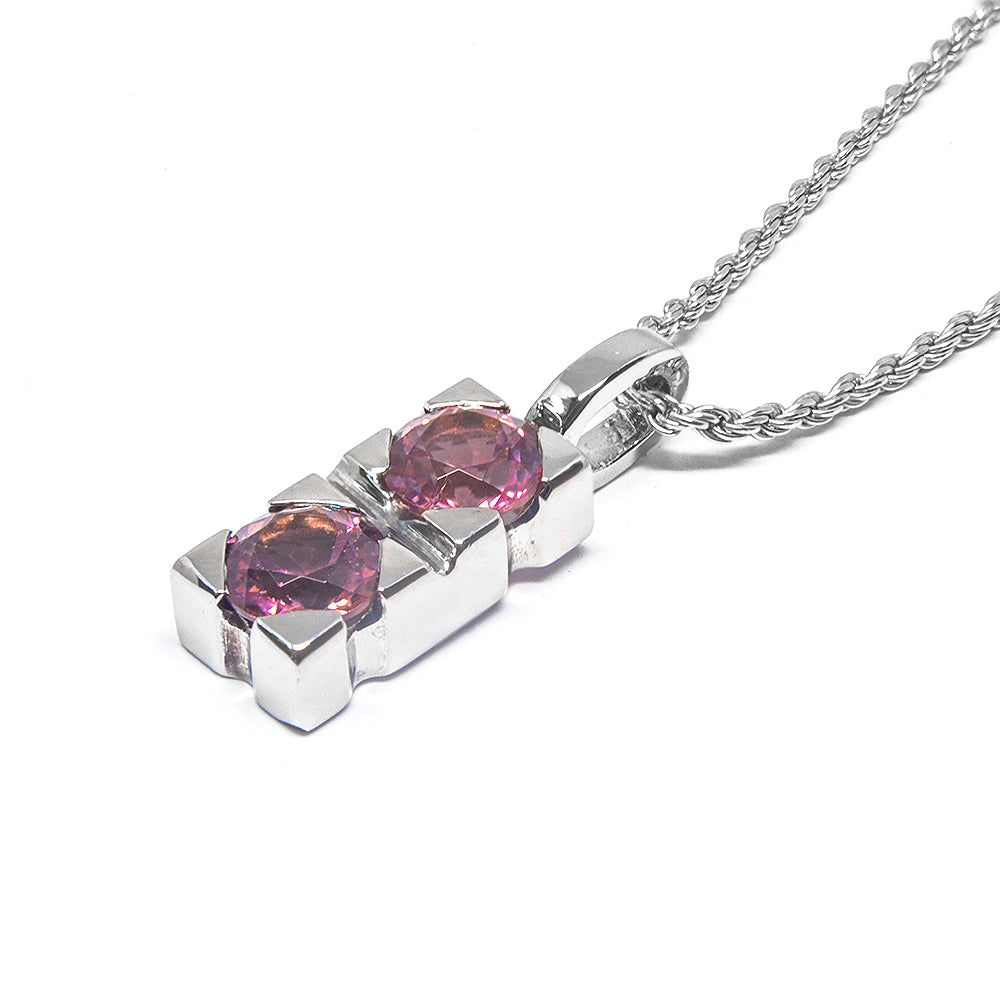 Silver and Tourmaline Pendant