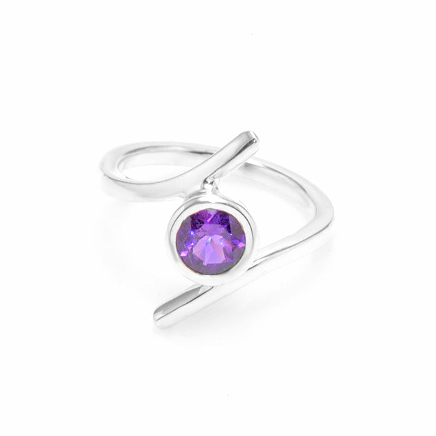 Silver and Amethyst Ring